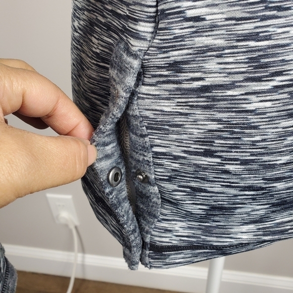 Athleta Space Dye Black Turtleneck Sweatshirt - Picture 6 of 12